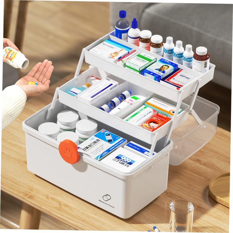 Medical first aid home medicine storage box manufacturer wh