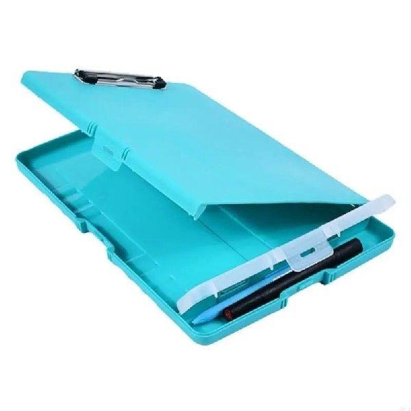 Portable File Case with File Clipboard Pen Box Document