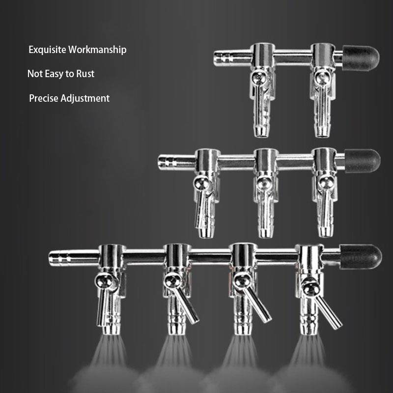 1 2 3 4 5 Way Aquarium Air Splitter Valve Fish Tank Air Pump