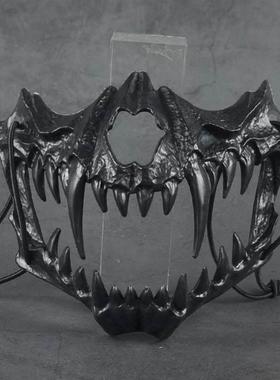 Dress up as a skeleton mask for a Halloween party 骷髅面具
