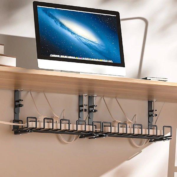 Under Desk Cable Tray Wire Management Under Table Socket