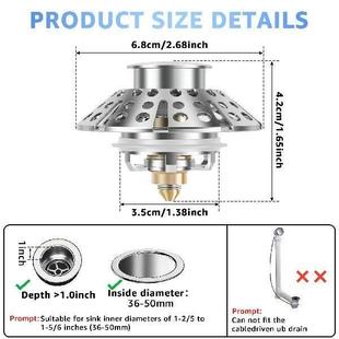 Drain Plug Brass Pop Stopper Bathtub Tub with