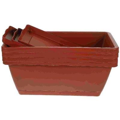 4 Pcs Rectangular Flower Pot Pots Indoor Plant Planter Vase