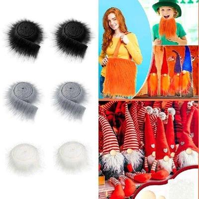1.5m Faux Fur Ribbon Tapes Fluffy Soft Long Plush Fur