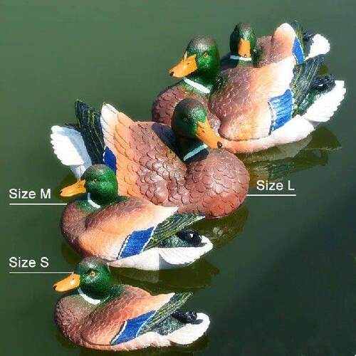 Cute Resin Floating Duck Statue Outdoor Garden Pond Fish