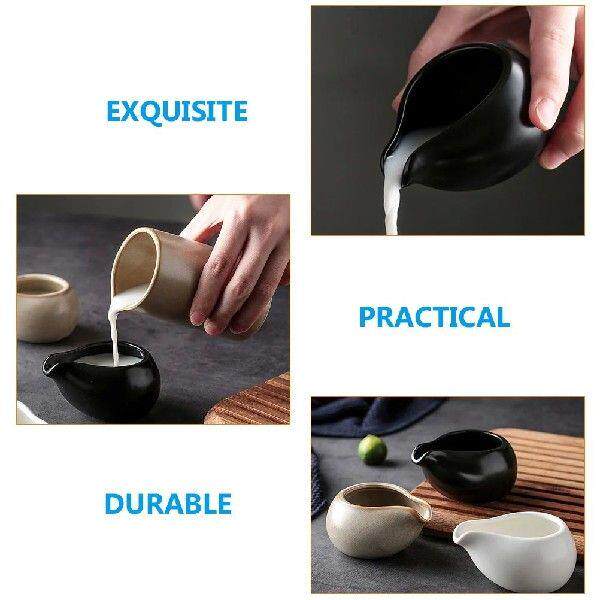 Ceramic Coffee Pitcher Sauce Syrup Jug Nordic Style Anti