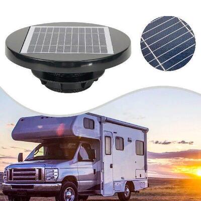1PC Solar Powered Roof Fan Ventilator Loft Vent For Boat RV