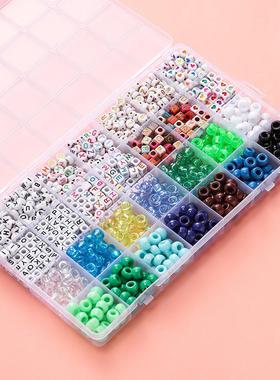 Pony Beads Letter Bead Diy Bracelet Making Kit For Girl Gift