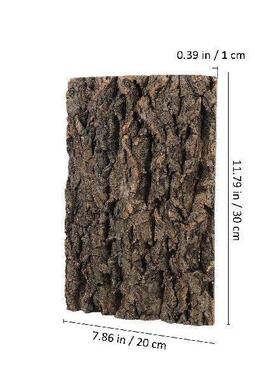 2 Pcs Fish Tank Decorations Reptile Cork Bark Terrarium