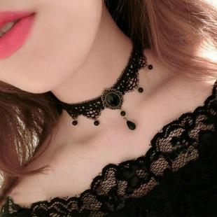 White Black Lace Choker Necklace Women Chocker tattoo choker