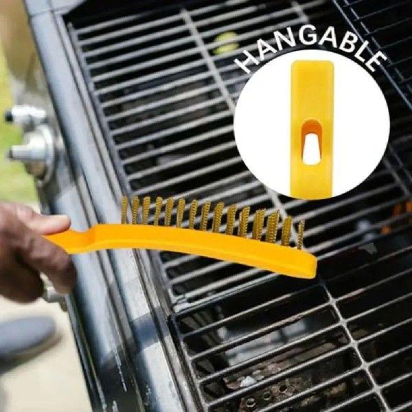 3pcs Grill Cleaning Brush Stainless Steel Wire Brush Copper