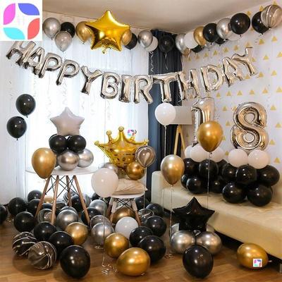 Happy birthday party arrange balloon decoration ball 气球