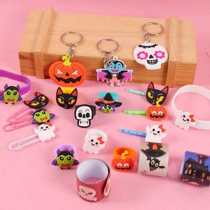 36Pcs Halloween Theme Party Decorations Pumpkin Skull Silico