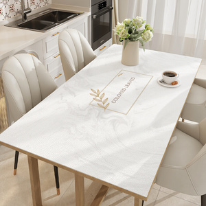仿大理石餐桌垫轻奢高级感硅胶皮革桌面pvc饭桌桌布防水防油防烫