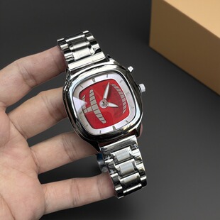 方形数字动态复古轻奢小众情侣手表男款 千禧年y2k手表男士 表正品