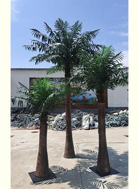 仿真海藻树146造假外树落厂地绿人植物椰子树室内景观树装饰树家