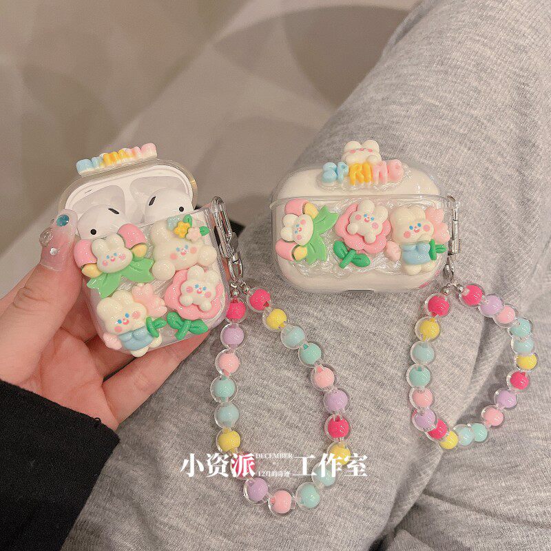 可爱立体卡通粉花小兔子适用iKF Find Air第5五代保护套mini4蓝牙pro耳机壳fly减号硅胶Venus保护壳sun充电仓属于什么档次？