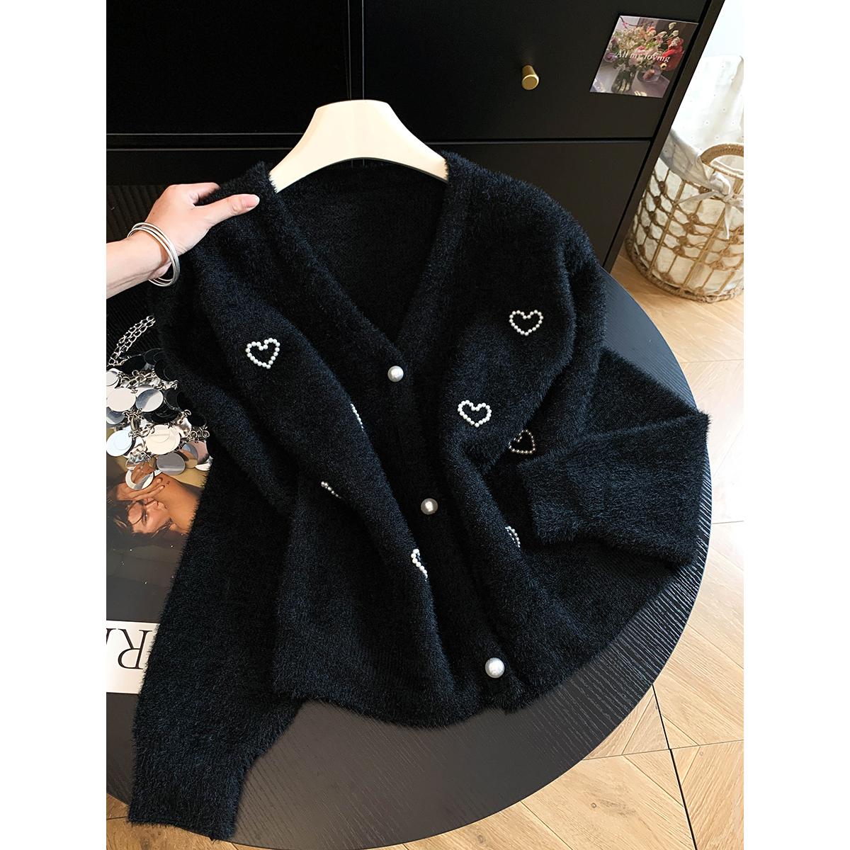 韩版甜美减龄气质V领开衫2026秋季新款小香风时尚简约毛衣外套女