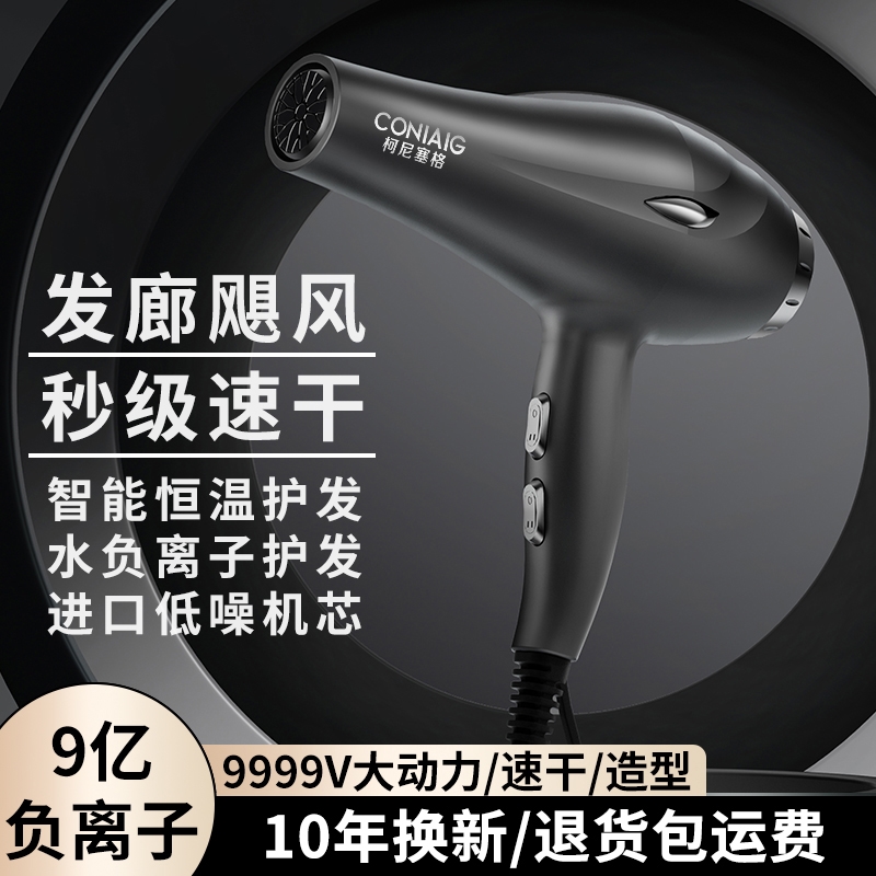 电吹风机家用理发店发廊专业用大护发功率吹头发超静音风筒负离子