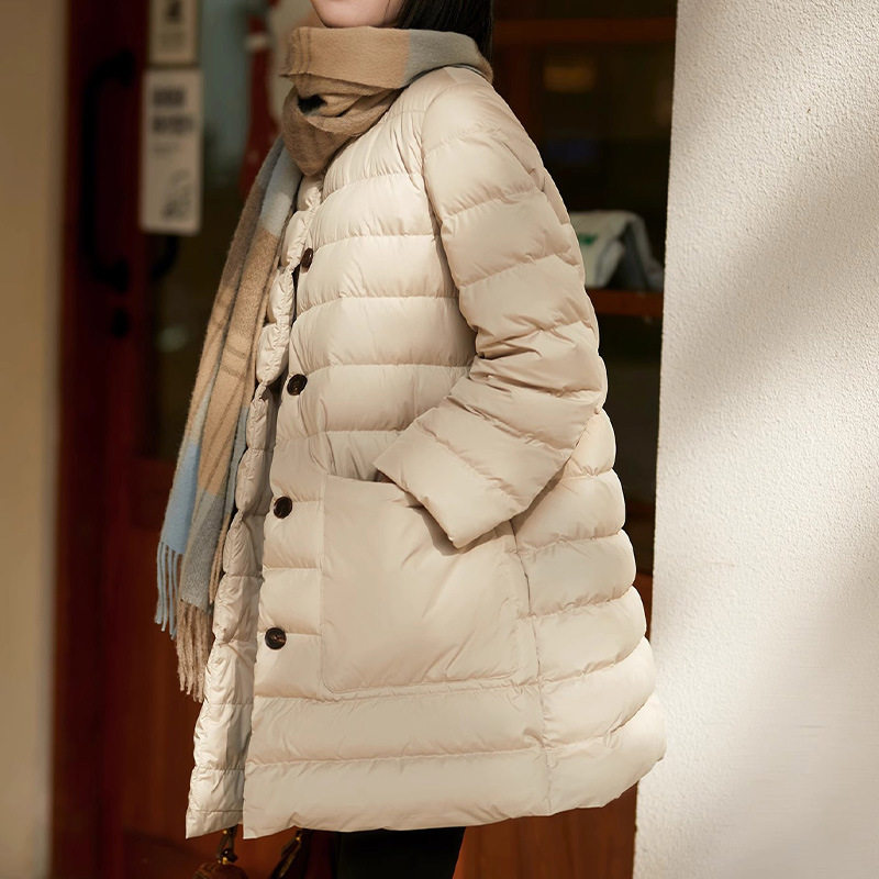 打破羽绒服的臃肿鹅绒服95白鹅绒 轻奢高档慵懒轻薄冬季女装新款
