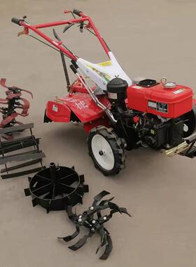 四驱柴油用微功耕机 家用型直连耕地机 农多小能GVO开沟起垄旋耕