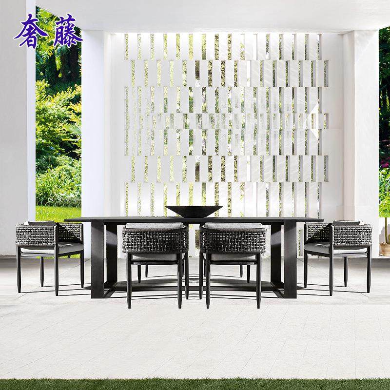 户外藤编桌现代约休闲椅长1014桌简家具庭椅院藤别墅酒店阳台桌椅,商业/办公家具,商用藤编家具,淘宝优惠券,粉丝福利购,淘宝优惠卷