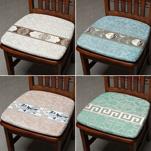 中式坐垫椅子垫凳子马蹄形餐椅垫座椅海绵垫屁垫家用防滑四季通用