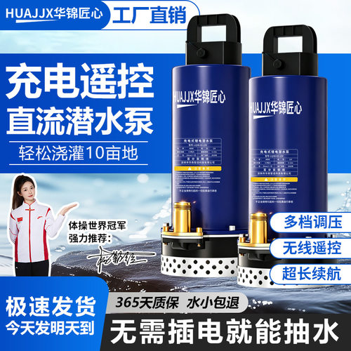 无线遥控农用锂电池充电式抽水泵