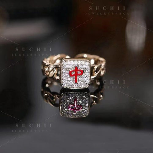 抖音同款红中发财麻将戒