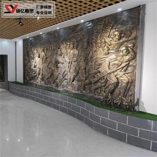 锻铜浮雕壁画铸铜玻璃钢仿铜背景墙优质客厅铜装饰画铜版画图片