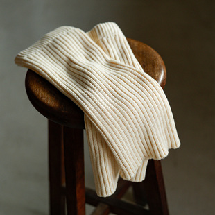 显瘦y2k小腿袜瑜伽 无染色秋冬保暖堆堆袜 彼福 有机棉粗针厚袜套