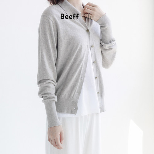 Bifu彼福｜苎麻棉针织开衫秋季