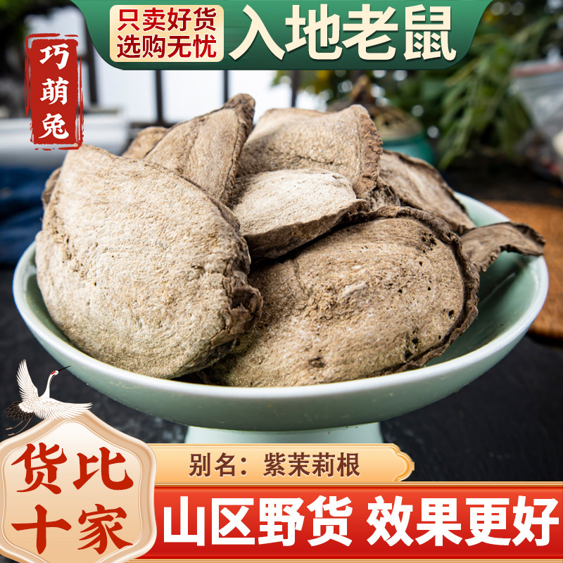 新鲜入地老鼠 钻地老鼠 白古首花头紫茉莉根中药材 500g包邮