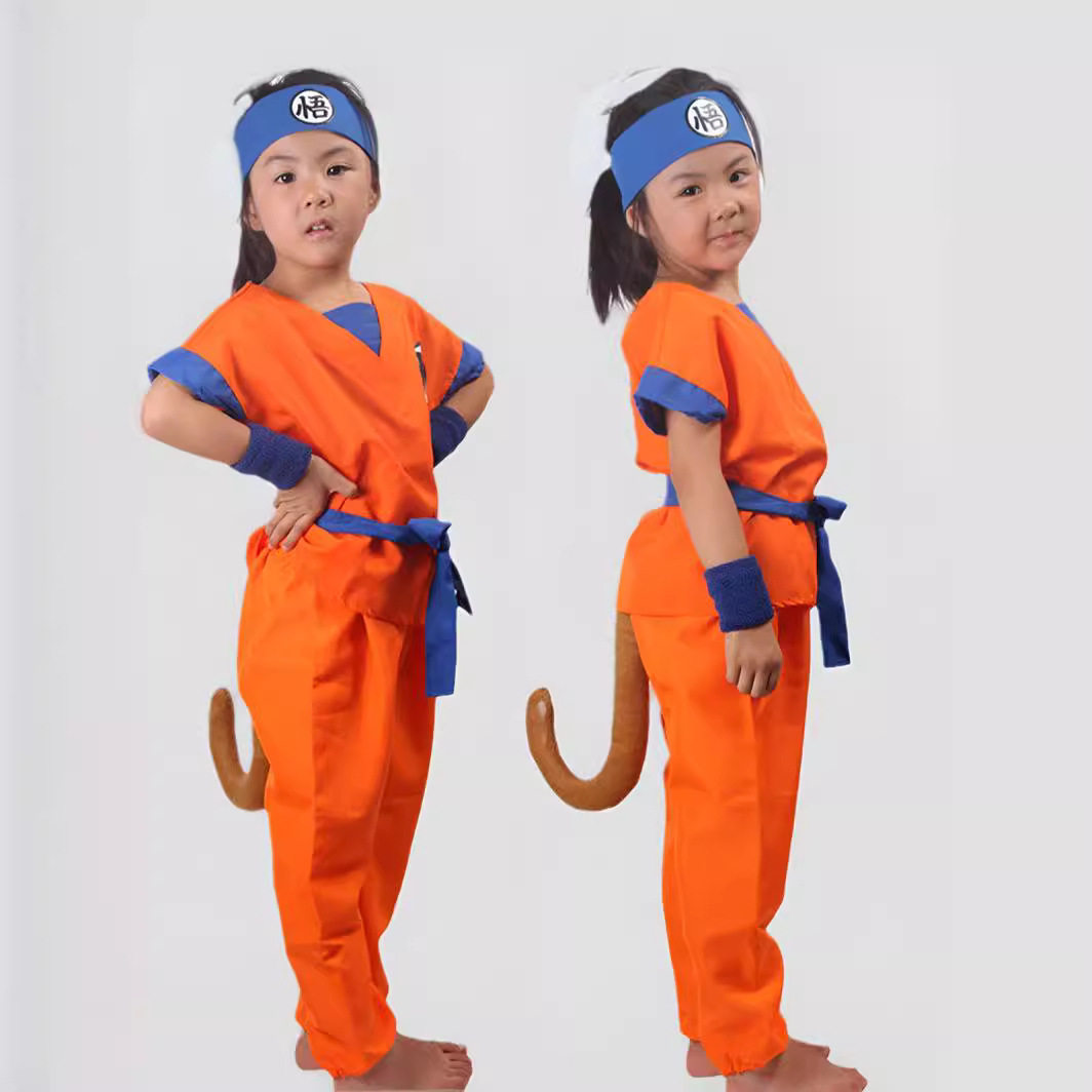 万圣节男动漫七龙珠服装儿童女悟空cos扮演衣服服饰演出套装,模玩/动漫/周边/娃圈三坑/桌游,Cosplay男装/cos男装,淘宝优惠券,粉丝福利购,淘宝优惠卷