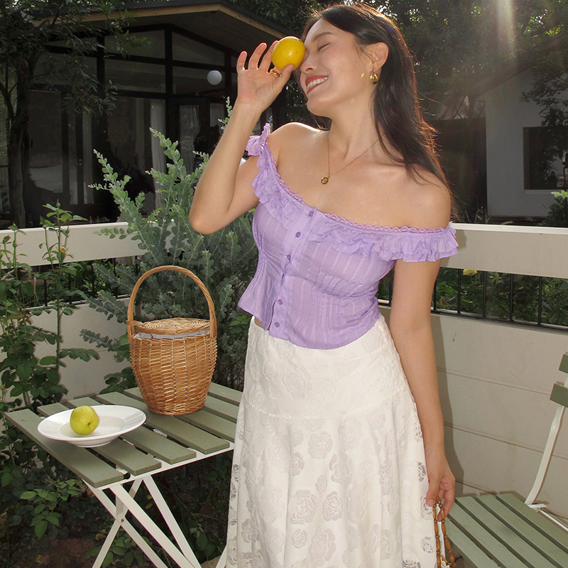 法式复古纯欲性感背心