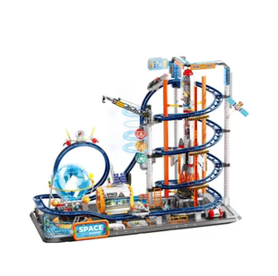 山姆会员费米盒子星轨飞梭过山车积木