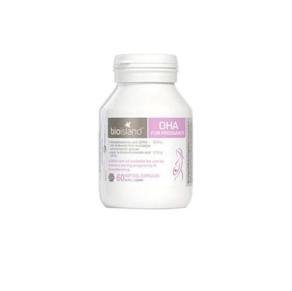 Bio Island佰澳朗德比奥岛孕妇海藻油DHA胶囊60粒/瓶