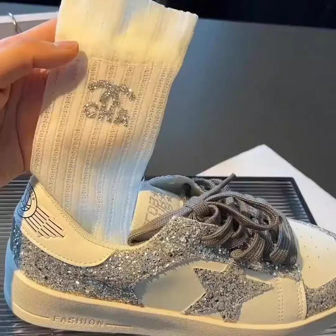 薄款各种鞋子搭配不踩雷中筒袜
