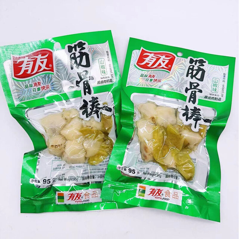 筋骨棒95克袋装山椒风味超辣解馋小零食泡椒鸡拐骨泡椒凤爪