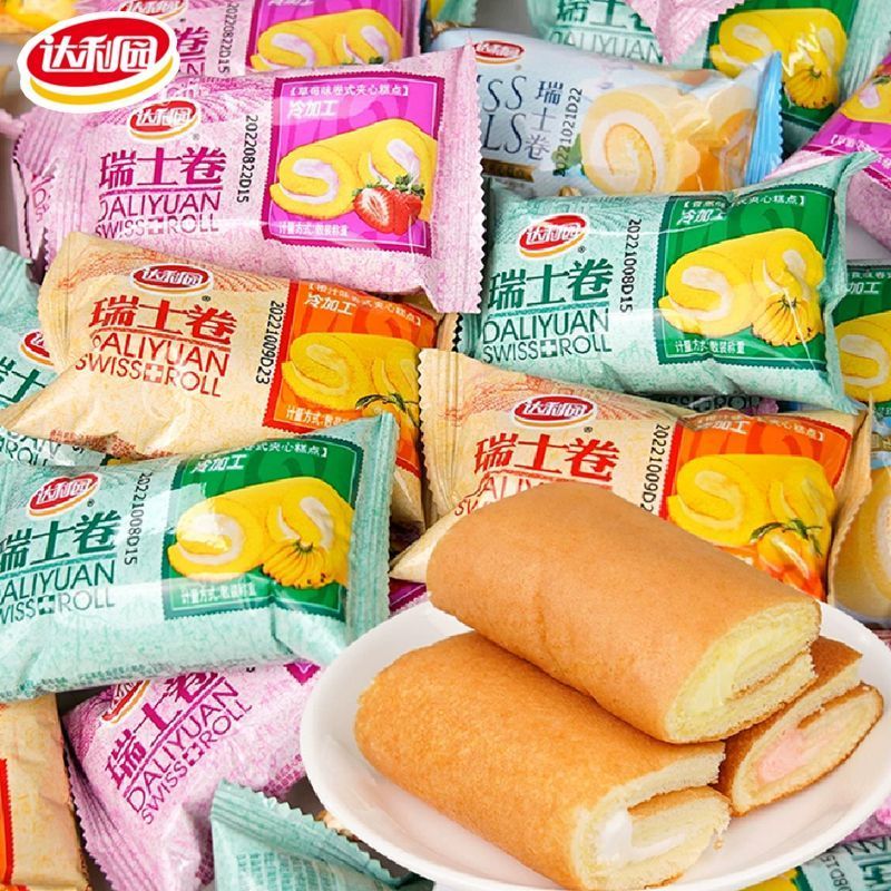 正品达利园瑞士卷西式糕点休闲小吃夹心面包早餐点心新日期价