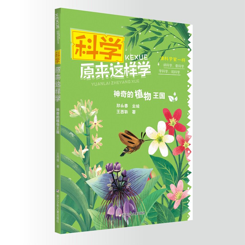 正版包邮 科学原来是这样学:的植物王国 王西敏 9787559722188 浙江少年儿童出版社