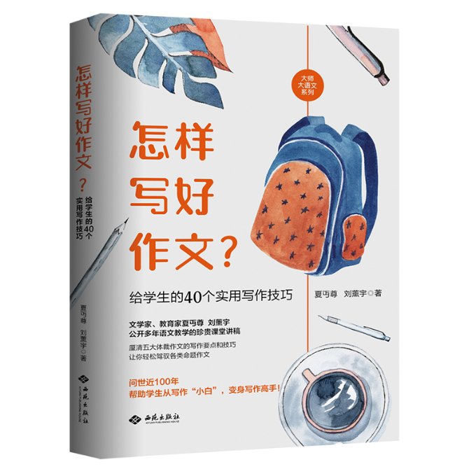 怎样写好作文？给学生的40个实用写作技巧 学生作文技巧 40个实用方法 结构解析指南 素材积累技巧 审题意方 9787515108230