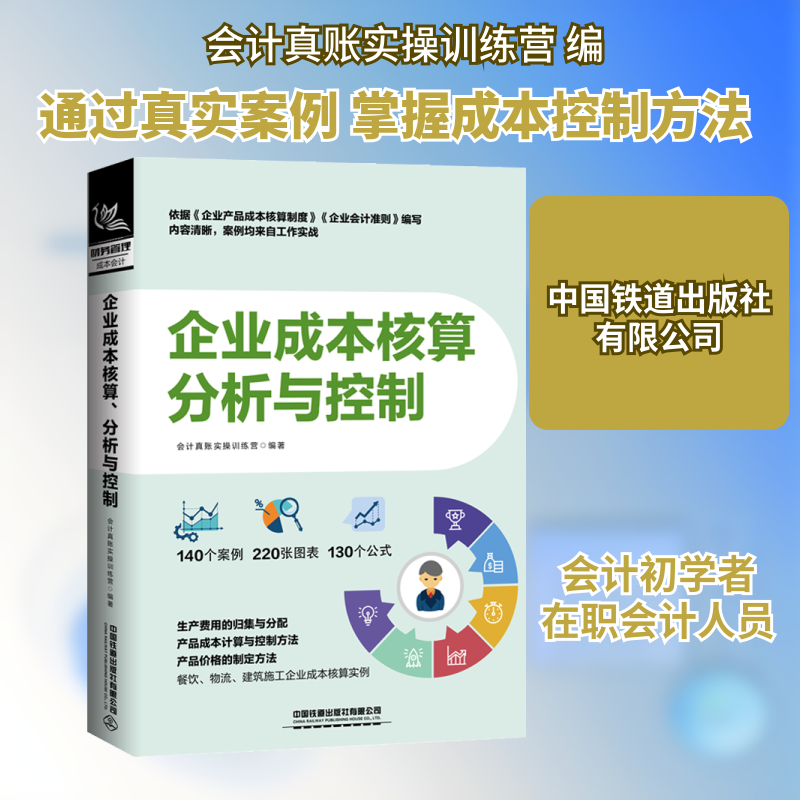 企业成本核算分析与控制 成本核算方法 成本控制策略 企业财务分析 会计实操指南 实战案例详解 降本增效技巧 9787113116385