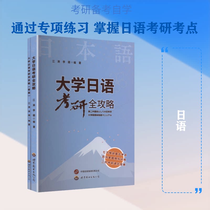 大学日语考研全攻略 考研真题解析 语法知识点 词汇速记手册 听力专项训练 阅读技巧突破 写作模板范文9787523223499