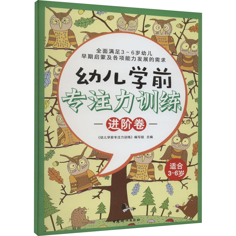 幼儿学前专注力训练系列进阶卷 亲子陪伴 趣味训练 科学方法 幼小衔接 观察力培养 逻辑思维 习惯养成9787512722521