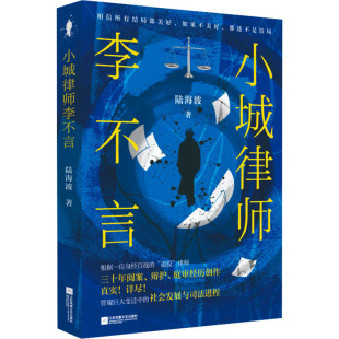 陆海波 小城律师李不言 著 9787559492180 社 正版 江苏凤凰文艺出版 包邮