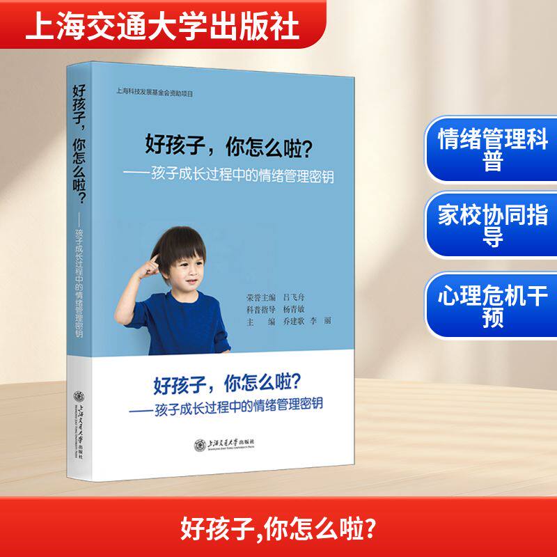 好孩子你怎么啦孩子成长过程中的情绪管理密钥 情绪管理 亲子沟通 心理疏导 成长指南 科学方法9787313323682