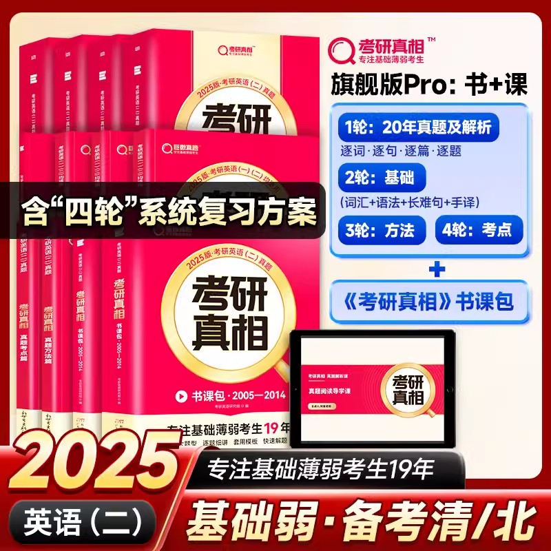 正版包邮 2025版《考研》英语(二)书课包2005-2014 考研英语研究组 9787218170855 广东人民