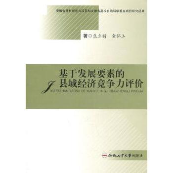 正版包邮 基于发展要素的县域经济竞争力评价 焦立新，金怀玉著 9787565004773 合肥工业大学出版社