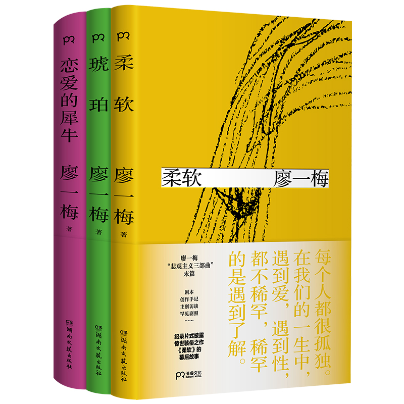 廖一梅三部曲(恋爱的犀牛琥珀柔软) 经典剧本集 戏剧经典 文学佳作 戏剧爱好者 文学青年 人深度剖析9787540480998
